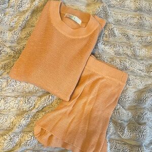 Cozy Knit Sweater and Skirt Set